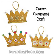 Crown Ornament Craft for Christmas from www.daniellesplace.com