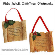 Bible Scroll Christmas Ornament