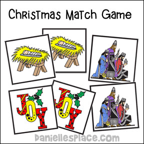 Christmas Match Game for Sunday School