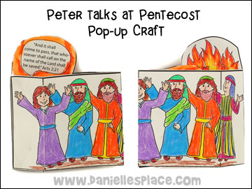 Peter Talks at Pentecost Pop-up Craft