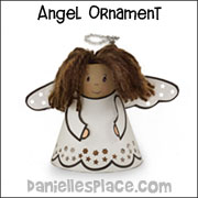 TP Roll Angel Ornament Christmas Craft from www.daniellesplace.com