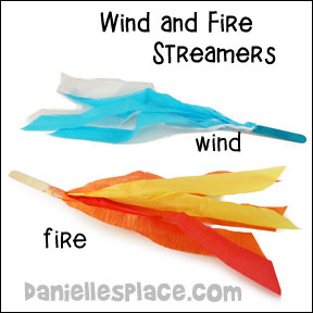 Wind and Fire Streamers Craft and Activity from www.daniellesplace.com
