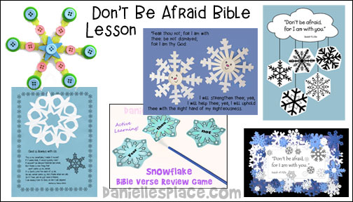 "Don't Be Afraid" Sunday School Lesson from www.daniellesplace.com