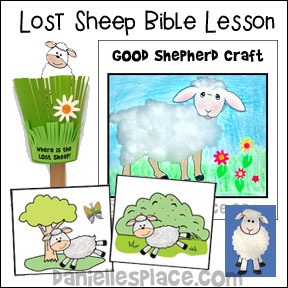 Lost Sheep Bible lesson from www.daniellesplace.com
