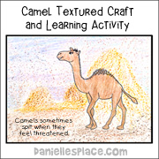 Camel Textured Craft and Learning Activity