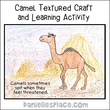 Camel texture craft and Learning Activity from www.daniellesplace.com