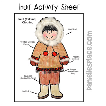 Eskimo Activity Sheet - What do Eskimos Where?