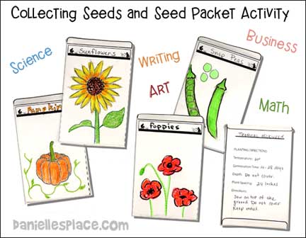 Seed Packet garden craft for kids
