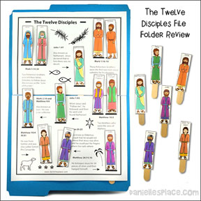 The Twelve Disciples File Folder Review Game