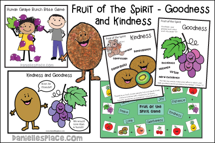 Fruit of the Spirit - Goodness and Kindness Bible Lesson for Children from www.daniellesplace.com