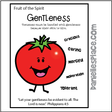 gentleness Bible Verse Coloring Sheet