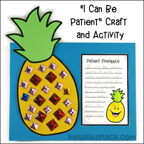 "I Can be Patient" Pineapple Craft and Activity