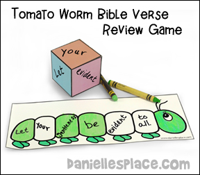 Bible Verse Review Game for Fruit of the Spirit Gentlenss