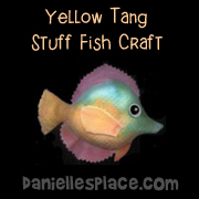 Yellow Tang Stuf Fish Craft