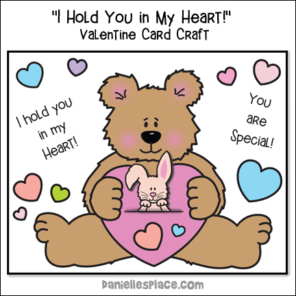 I Hold You In My Heart Valentine Card