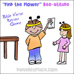 FInd the Flower4 Bee-atitude Bible Verse Review Game from www.daniellesplace.com