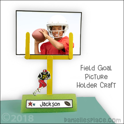 Craft Stick Goal Post Picture Holder Craft for Kids