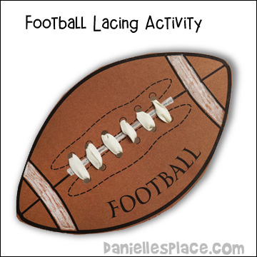Football Lacing Activity from www.daniellesplace.com