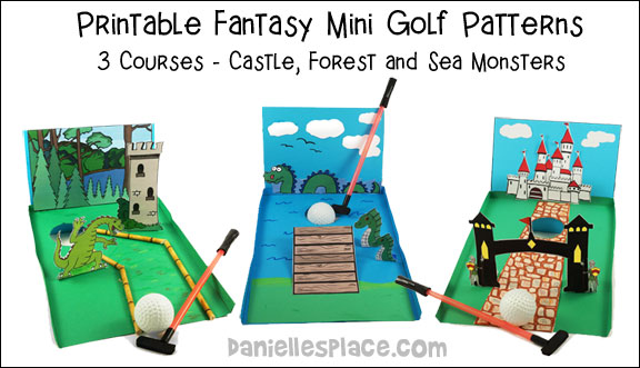 Fantasy Themed Paper Mini Golf Patterns from www.daniellesplace.com