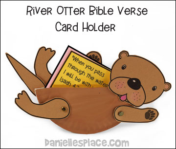 River Otter Bible Verse Card Holder