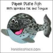 Paper Plate Whale Craft