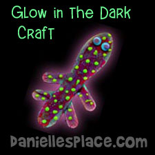 Glow in the Dark Craft - Lizard