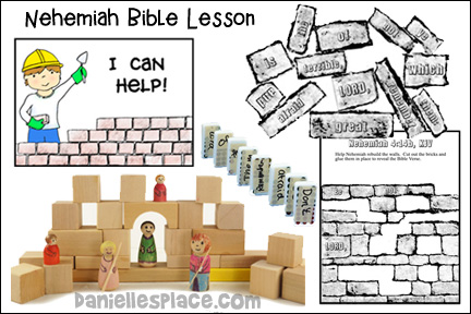 Nehemiah Bible Lesson from www.daniellesplace.com