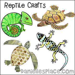 Reptile Crafts and Learning Activities for Children from www.daniellesplace.com