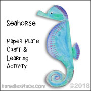 Paper Plate Seahorse Craft
