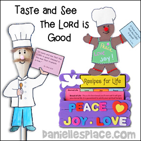 Taste and See that the Lord is Good Bible Crafts