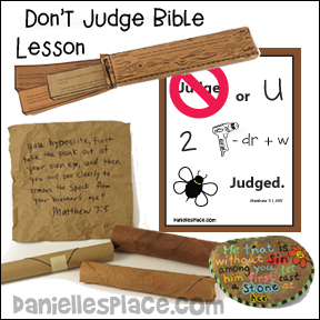 Don't Judge or You Will Be Judged Bible Lesson for Children from www.daniellesplace.com