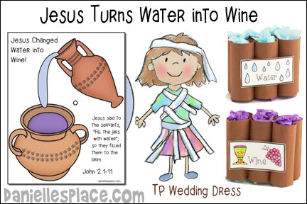 Jesus Turns Water into Wine Bible Lesson from Danielle's Place