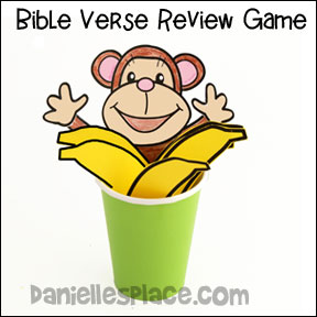 Monkey in a Cup Bible Verse Review Game