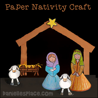 Mary and Joseph, Baby Jesus Nativity Craft for Kids