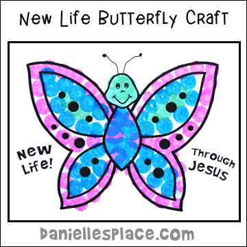 New Life Butterfly Craft for Easter