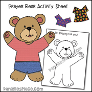 Prayer Bear Activity Sheet