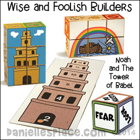 Wise and Foolish Builders - Noah and the Tower of Babel Bible Lesson for Children's Ministry