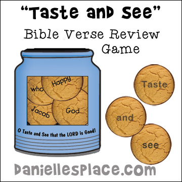 Cookie Jar Game  - Taste and See Bible Verse Review Game
