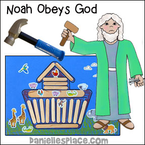 Noah Obeys God Bible Crafts and Lesson