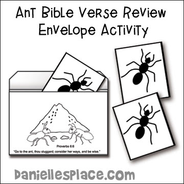Bible Verse Review Envelope with Ant Cards