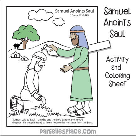 Samuel Anoints Saul Bible Activity