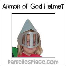 Sunday School Armor of God Helmet Bible Craft from www.daniellesplace.com