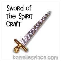 Sunday School Armor of God Sword Bible Craft from www.daniellesplace.com