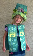 Earth day craft recycled paper bag vest and hat 