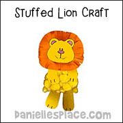 stuffed lion craft