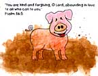 sunday school prodigal sone Muddy Pig Picture bible craft