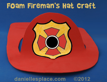 Firemen, Fire Prevention Craft and Learning Activities for Children