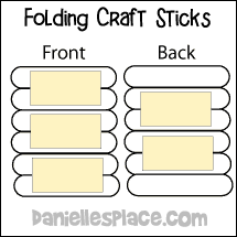 Folding Craft Stick Diagram