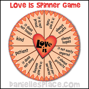 Love Is Spinner Game from www.daniellesplace.com