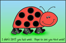 Ladybug Postcard